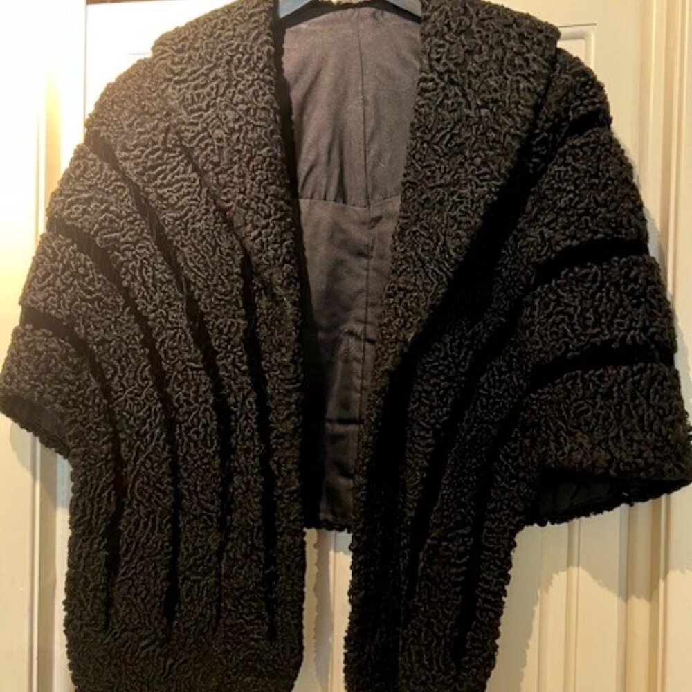 Vintage 1950s Persian Lamb Custom Built Stole